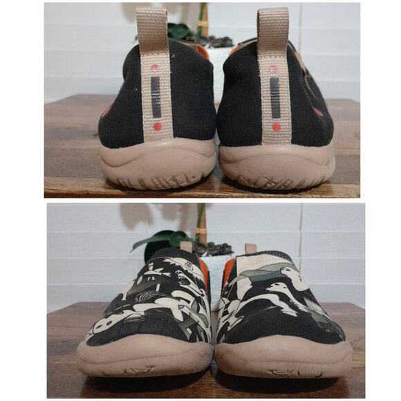 Uin Toledo Slip On Shoes Black White Abstract Art sz 9 - Picture 8 of 9